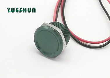 Interruptor piezoeléctrico impermeable del tacto, cuerpo de aluminio del color verde del interruptor de botón