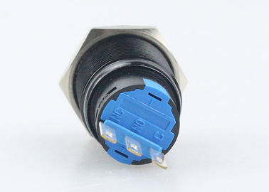 Enganche del interruptor de botón del metal, 3 Pin Automotive Push Button Switches