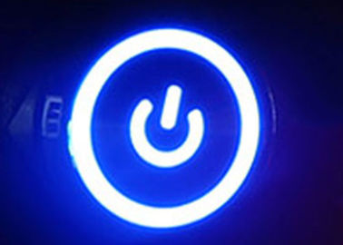 poder Logo Illuminated IP67 de 19m m interruptor de botón de 10 amperios