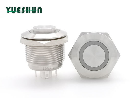 calidad  19mm Stainless Steel Push Button Switch , Round Momentary Push Button Switch Fábrica