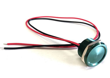 Interruptor piezoeléctrico impermeable del tacto, cuerpo de aluminio del color verde del interruptor de botón