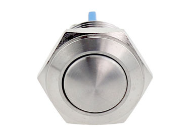Interruptor de botón anti resistente de acero inoxidable del vándalo de la oxidación 250VAC