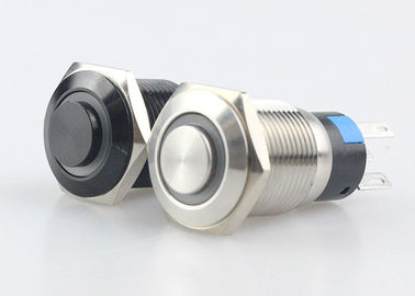 Alto interruptor de botón principal LED iluminado, interruptor de botón de aluminio del acero inoxidable