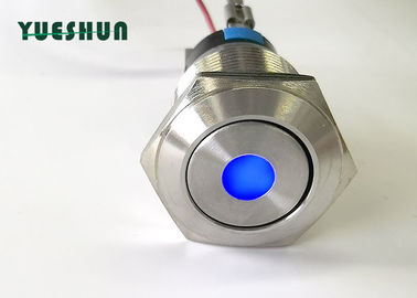 Tipo principal iluminado miniatura impermeable del anillo LED del interruptor de botón alto