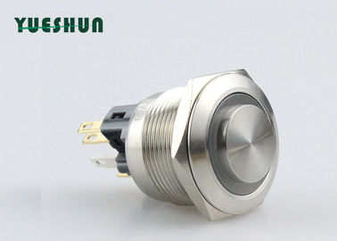 El alto anillo momentáneo principal LED del interruptor de botón del metal iluminó 22m m