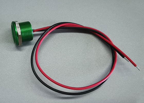 Interruptor piezoeléctrico momentáneo del tacto del alambre de cabeza llana verde de 22m m el 15cm