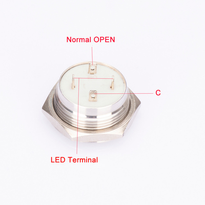 El interruptor de botón del cuerpo del metal Ip67 ultra llevó la prenda impermeable iluminada para industrial